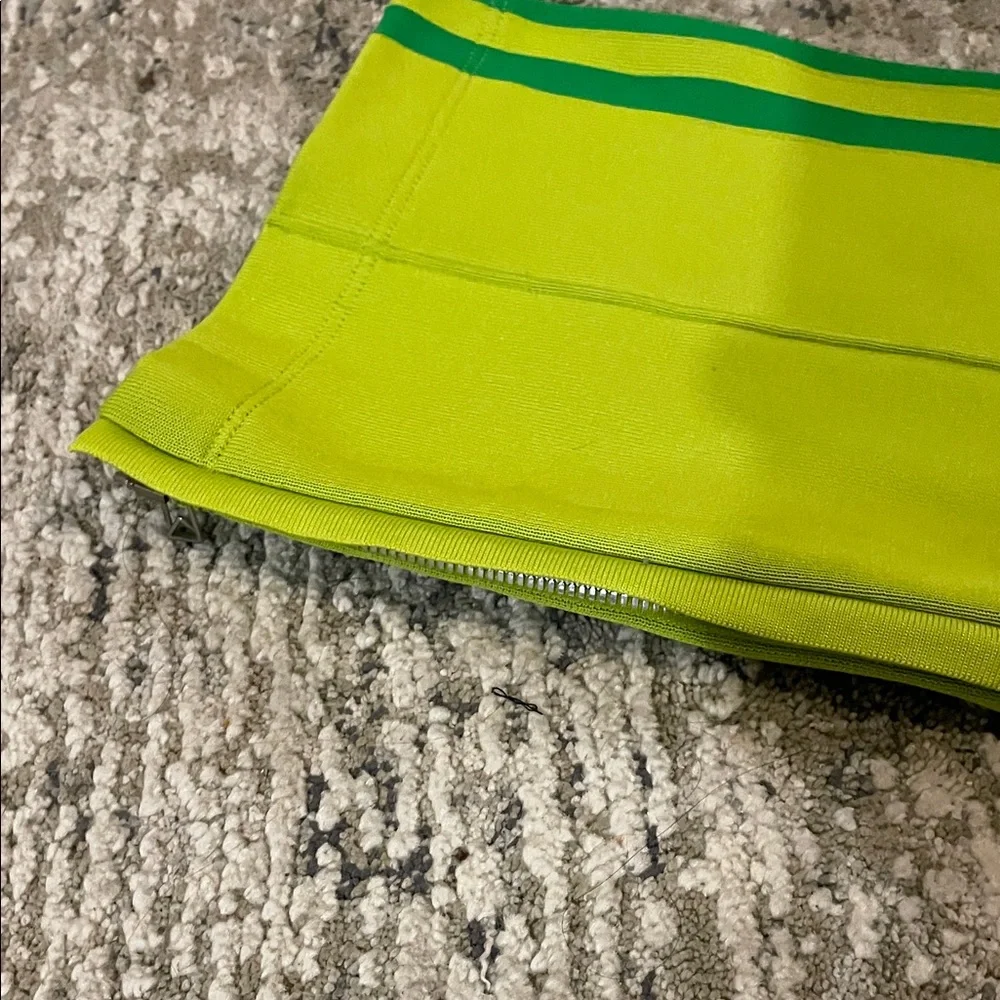 Bottega Veneta Neon Lime Track Pants with Green Side Stripes - Picture 5 of 6